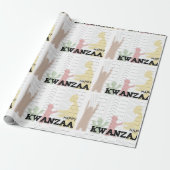 Papier Cadeau Joyeux Kwanzaa (Déroulé)