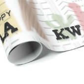 Papier Cadeau Joyeux Kwanzaa (Coin rond)