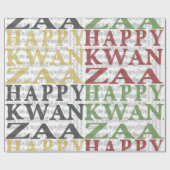Papier Cadeau Joyeux Kwanzaa (Plat)