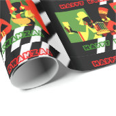 Papier Cadeau Joyeux Kwanzaa (Coin rond)