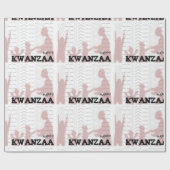 Papier Cadeau Joyeux Kwanzaa (Plat)