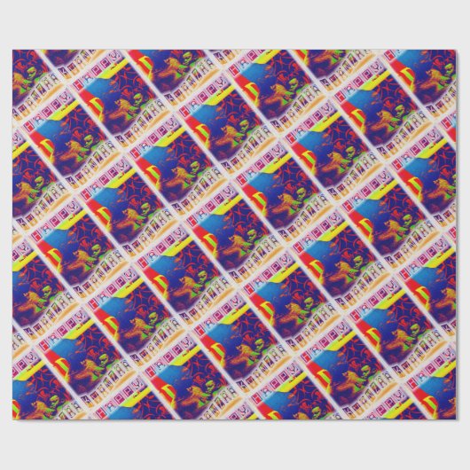 Papier Cadeau Joyeux Kwanzaa (Plat)