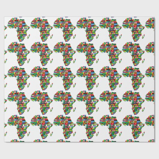 Papier Cadeau Joyeux Kwanzaa (Plat)