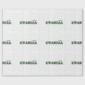 Papier Cadeau Joyeux Kwanzaa (Plat)