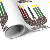 Papier Cadeau Joyeux Kwanzaa (Coin rond)