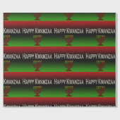 Papier Cadeau Joyeux Kwanzaa bougies enveloppant papier (Plat)