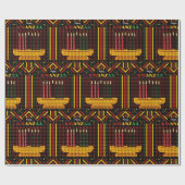 Papier Cadeau Joyeux Kwanzaa PopArt (Plat)