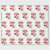 Papier Cadeau Joyeux Livre d'Enveloppement Anniversaire Blanc Te (Plat)