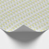 Papier Cadeau Joyeux Motif de citron d'anniversaire (Coin)