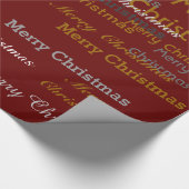Papier Cadeau Joyeux motif de Noël (Coin)