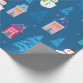 Papier Cadeau Joyeux Motif de Noël (Coin)