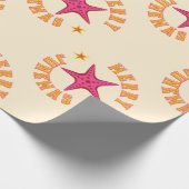 Papier Cadeau Joyeux Motif de Noël tropical Junemas (Coin)