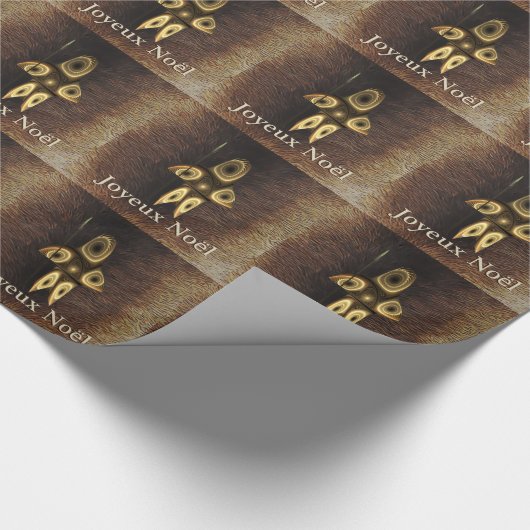 Papier Cadeau Joyeux Noё l - Chasseur inuit fragile (Coin)