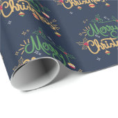 Papier Cadeau Joyeux Noël (Coin rond)