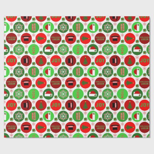 Papier Cadeau Joyeux Noël (Plat)