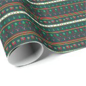 Papier Cadeau Joyeux Noël (Coin rond)