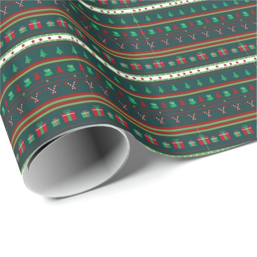 Papier Cadeau Joyeux Noël (Coin rond)