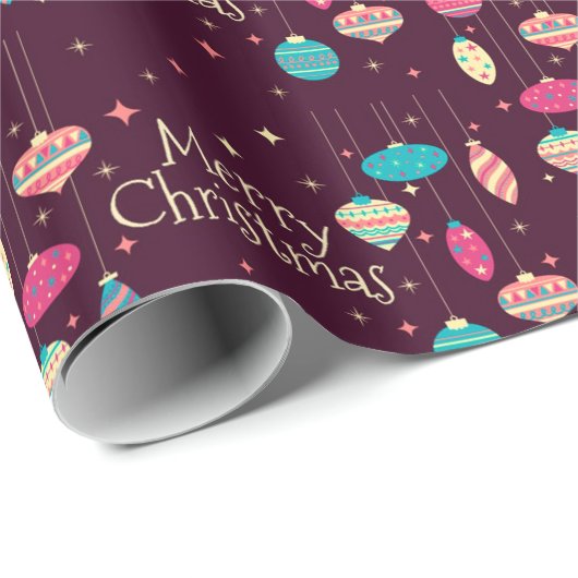 Papier Cadeau Joyeux Noël (Coin rond)