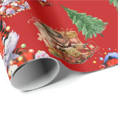 Papier Cadeau Joyeux Noël (Coin rond)