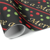 Papier Cadeau Joyeux Noël (Coin rond)