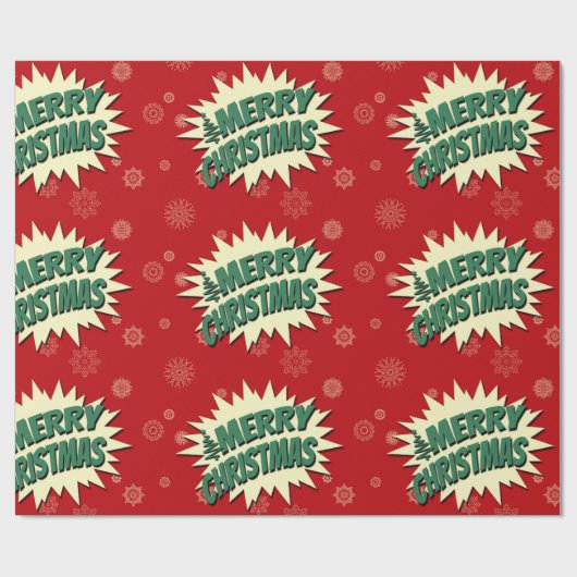 Papier Cadeau Joyeux Noël (Plat)