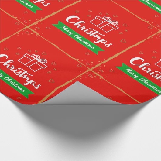 Papier Cadeau Joyeux Noël (Coin)