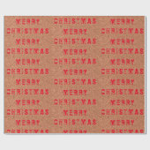 Papier Cadeau "Joyeux Noël" (Plat)