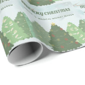 Papier Cadeau Joyeux Noël (Coin rond)