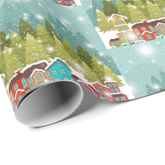 Papier Cadeau Joyeux Noël (Coin rond)