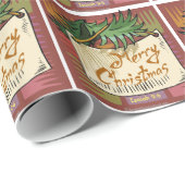 Papier Cadeau Joyeux Noël (Coin rond)