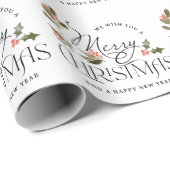 Papier Cadeau Joyeux Noël (Coin rond)