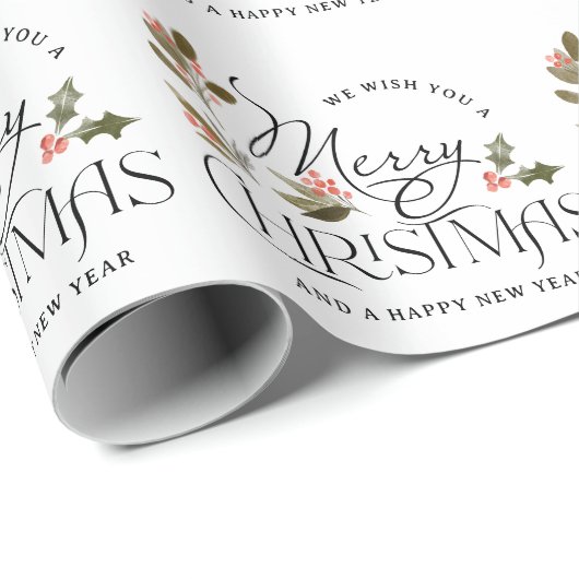 Papier Cadeau Joyeux Noël (Coin rond)