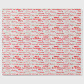 Papier Cadeau Joyeux Noël (Plat)