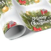 Papier Cadeau Joyeux Noël (Coin rond)