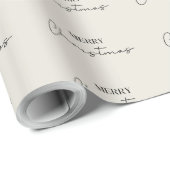 Papier Cadeau Joyeux Noël (Coin rond)