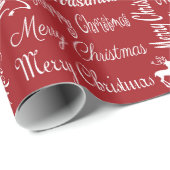 Papier Cadeau Joyeux Noël (Coin rond)
