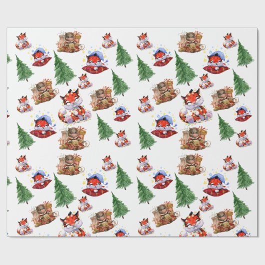 Papier Cadeau Joyeux Noël (Plat)