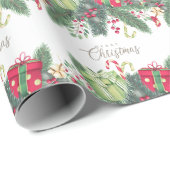 Papier Cadeau Joyeux Noël (Coin rond)