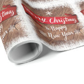 Papier Cadeau Joyeux Noël (Coin rond)