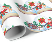 Papier Cadeau Joyeux Noël (Coin rond)