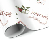 Papier Cadeau Joyeux Noël (Coin rond)