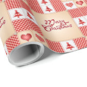 Papier Cadeau Joyeux Noël (Coin rond)