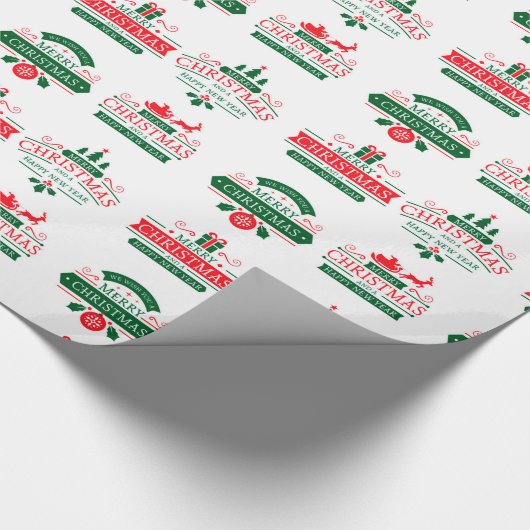 Papier Cadeau Joyeux Noël (Coin)