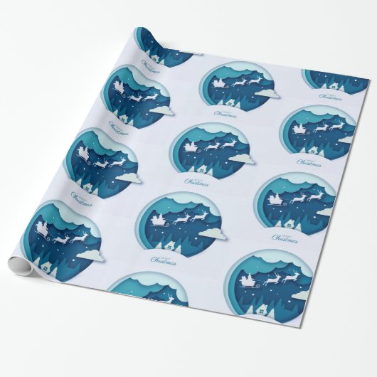 Papier Cadeau Joyeux Noël (Déroulé)