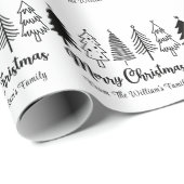 Papier Cadeau Joyeux Noël (Coin rond)