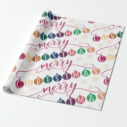 Papier Cadeau Joyeux Noël (Déroulé)