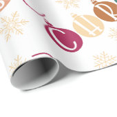 Papier Cadeau Joyeux Noël (Coin rond)