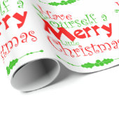 Papier Cadeau Joyeux Noël (Coin rond)
