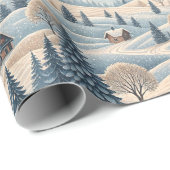 Papier Cadeau Joyeux Noël (Coin rond)