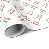 Papier Cadeau Joyeux Noël (Coin rond)